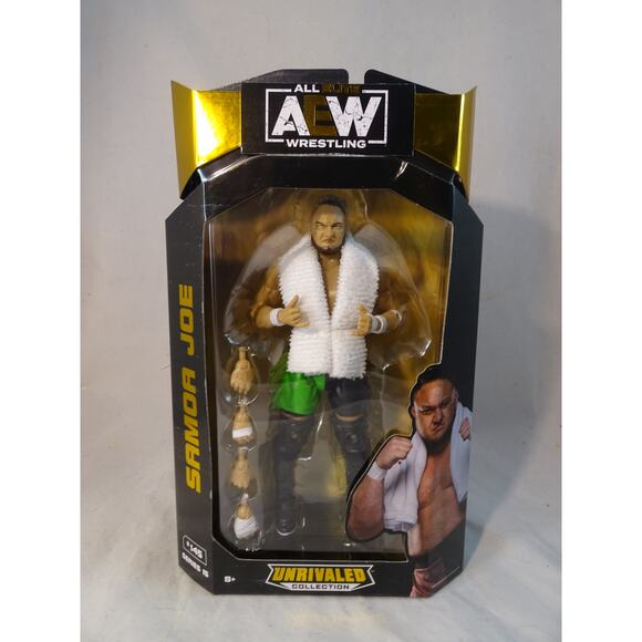 AEW Unrivaled Collection Series 15 Samoa Joe #145 Action Figure Jazwares Sealed - Picture 1 of 7